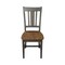 International Concepts San Remo Splatback Chair, Set of 2 Chairs, Hickory/Washed Coal C45-10P - alternate 3